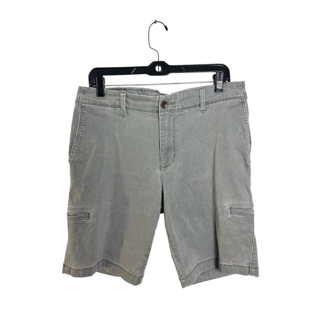 Tommy Bahama Mens Shorts 36 Gray Cargo Stretch Performance Casual Rugby Golf